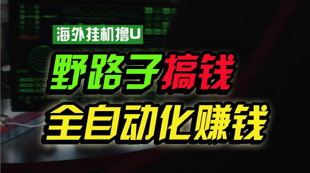 海外挂机撸U新平台，日赚8-15美元，全程无人值守，可批量放大，工作室内...-炫知网