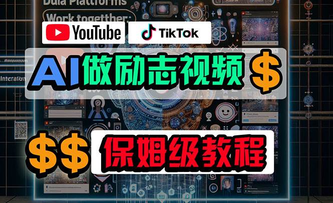 利用AI制作励志视频，在YouTube和TikTok赚钱，小白可做（附工具）-炫知网