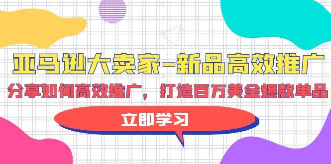 亚马逊 大卖家-新品高效推广，分享如何高效推广，打造百万美金爆款单品-炫知网