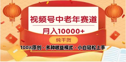 2025视频号独家玩法，老年养生赛道，无脑搬运爆款视频，日入2000+-炫知网