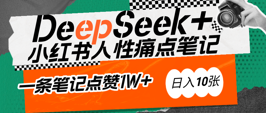 AI赋能小红书爆款秘籍：用DeepSeek轻松抓人性痛点，小白也能写出点赞破万的吸金笔记-炫知网