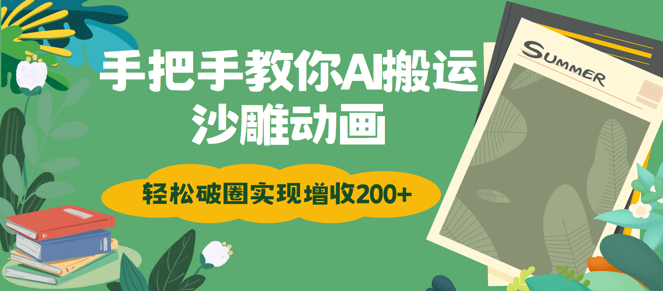 手把手教你用AI搬运沙雕动画轻松破圈实现增收200+-炫知网