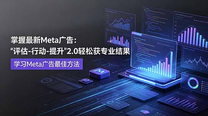 掌握最新的Meta广告，通过“评估-行动-提升”2.0版本轻松获得专业级结果。学习目前学习Meta广告的最佳方法-休闲学社