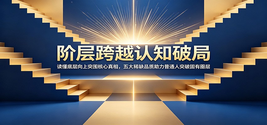 阶层跨越认知破局：读懂底层向上突围核心真相，五大稀缺品质助力普通人突破固有圈层-休闲学社