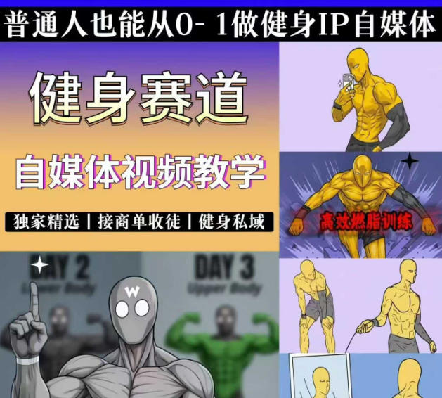 抖音健身热门短视频教学：居家健身减脂塑形力量训练，精选独家，接商单或者健身私域 - 图片2