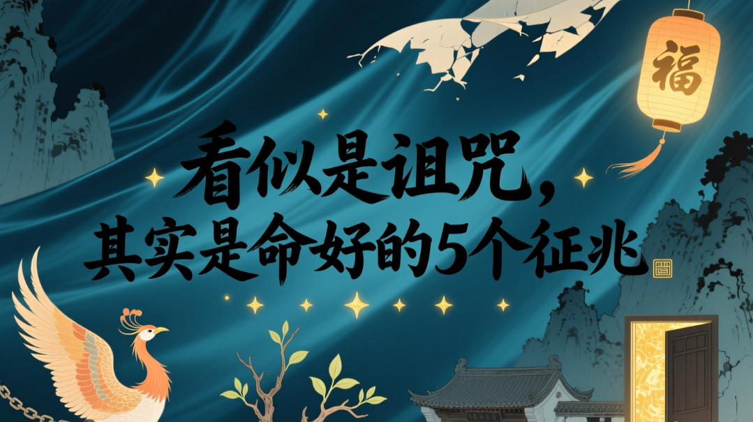 付费文章：看似是诅咒，其实是命好的5个征兆-休闲学社