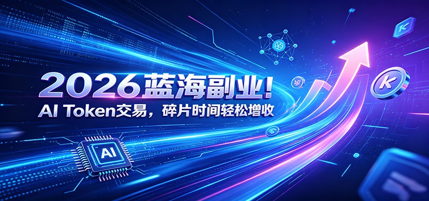 2026蓝海副业！AI Token交易，碎片时间轻松增收-休闲学社