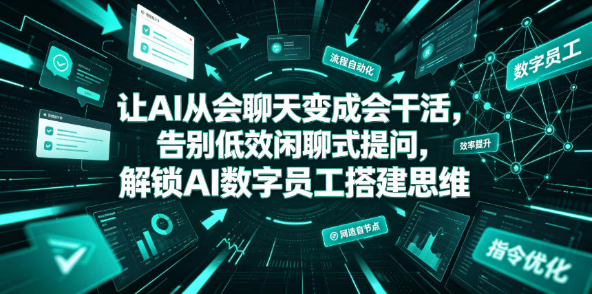 让AI从会聊天变成会干活：告别低效闲聊，解锁AI数字员工搭建思维