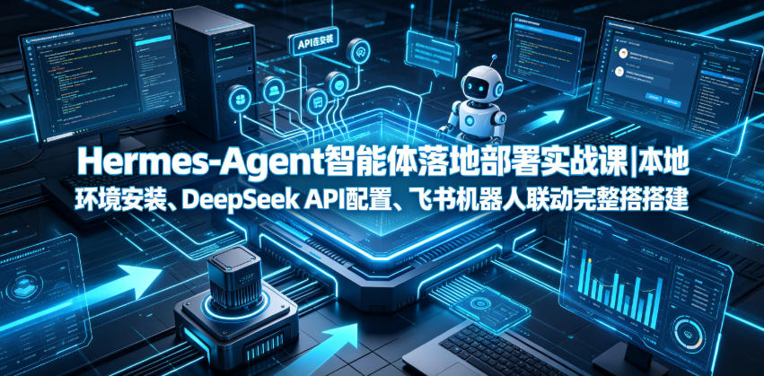 Hermes-Agent智能体落地部署实战课｜本地环境安装+DeepSeek API配置+飞书机器人联动完整教程