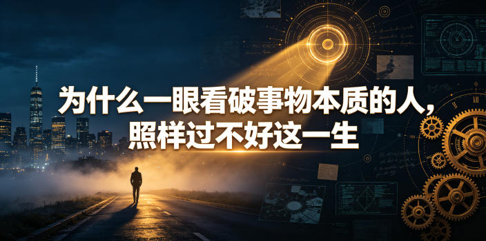 付费文章：为什么一眼看破事物本质的人，照样过不好这一生-休闲学社