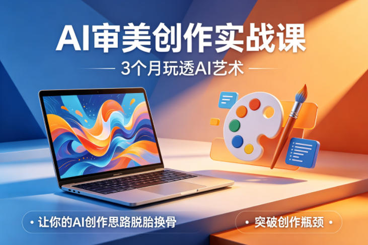 AI审美创作实战课,3个月玩透AI艺术,让你的AI创作思路脱胎换骨,突破创作瓶颈(更新0706) - 图片1