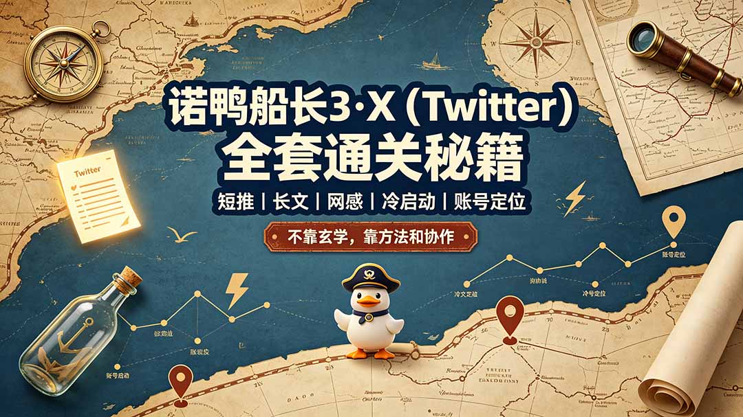 诺鸭船长3·X(Twitter-休闲学社