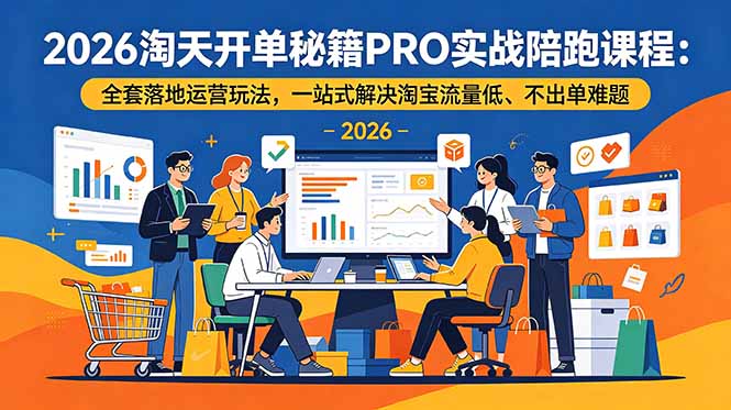 2026淘天开单秘籍PRO实战陪跑课程-全套落地运营玩法