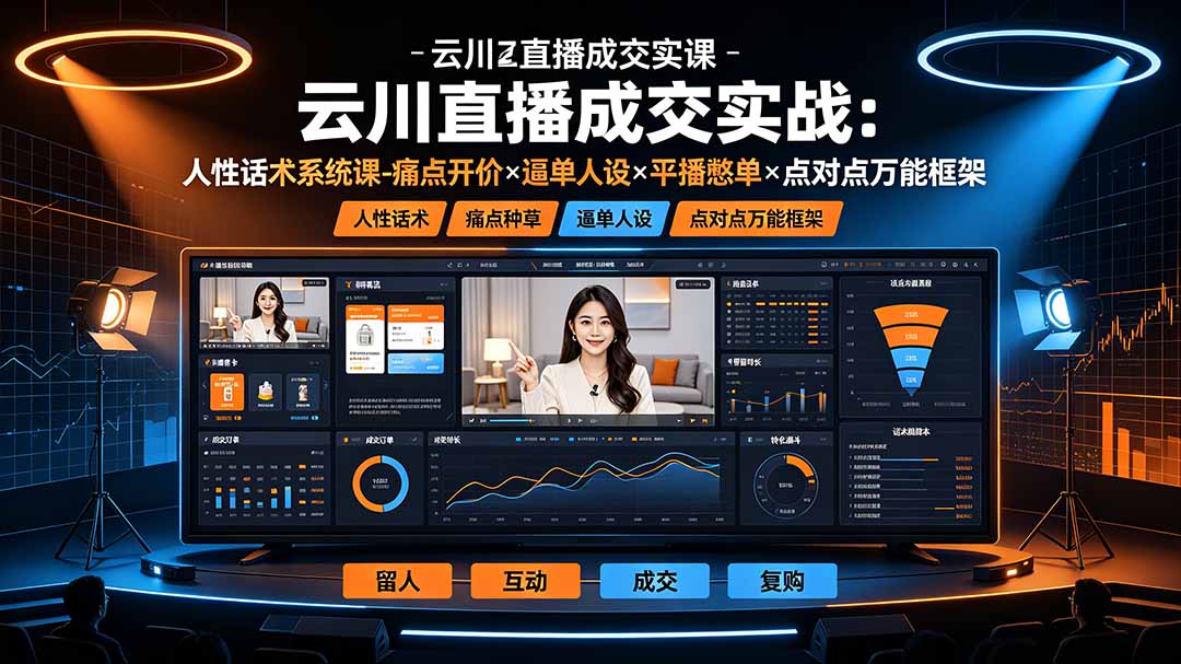 云川直播成交实战：人性话术系统课