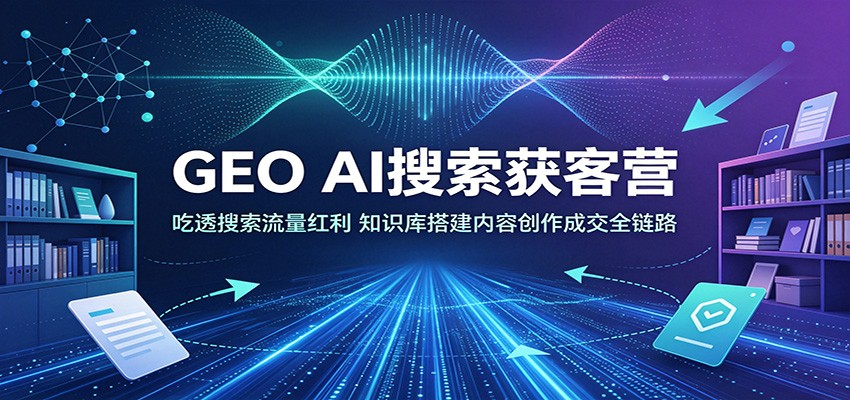 GEO AI搜索获客营：零基础搭建知识库，自然搜索获客全攻略