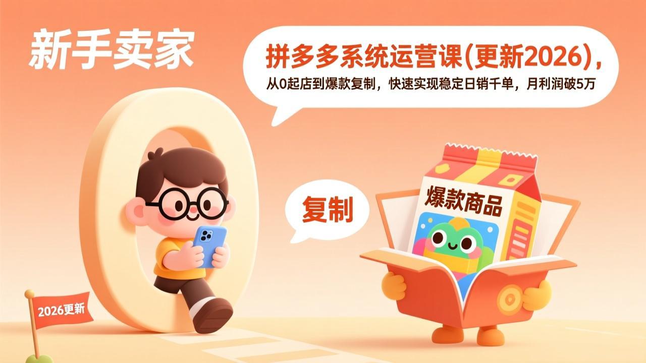 拼多多系统运营课(更新7月-休闲学社