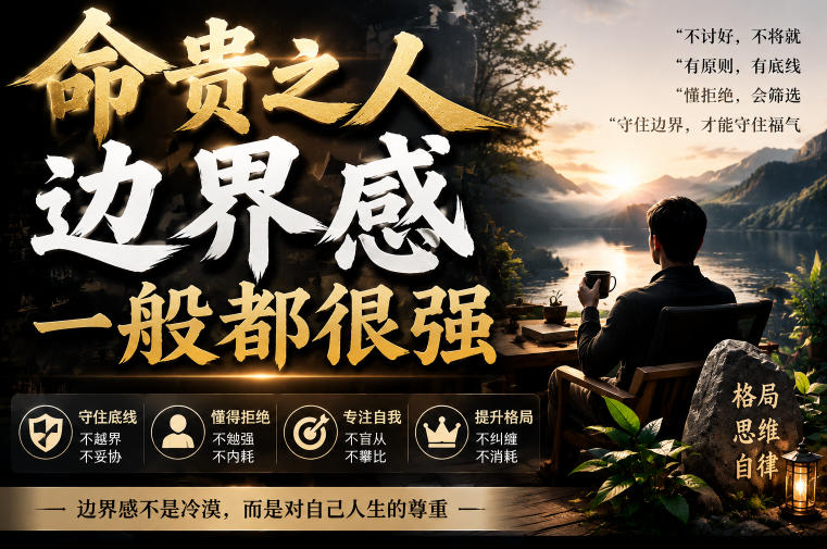 付费文章：命贵之人，边界感一般都很强-休闲学社