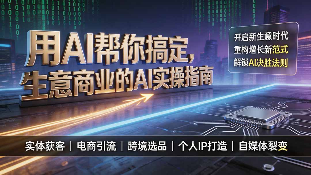 用AI帮你搞定,生意商业的AI实操指南,开启新生意时代,重构增长新范式,解锁AI时代决胜法则-休闲学社