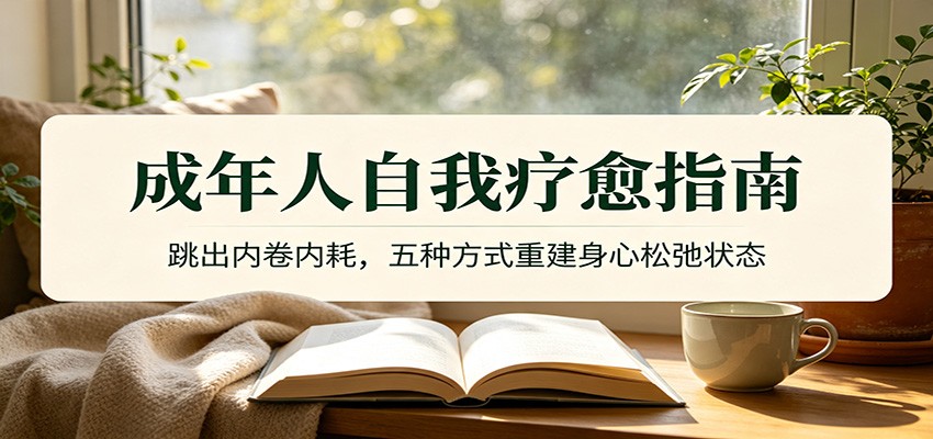 成年人自我疗愈指南：跳出内卷内耗，五种方式重建身心松弛状态-休闲学社
