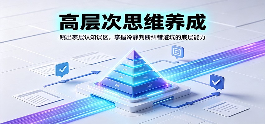 高层次思维养成:跳出表层认知误区,掌握冷静判断纠错避坑的底层能力-休闲学社