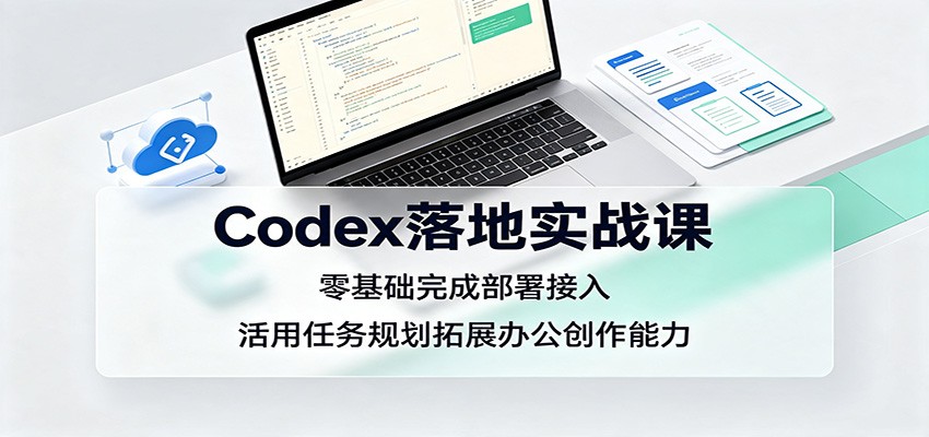 Codex落地实战课:零基础完成部署接入,活用任务规划拓展办公创作能力-休闲学社