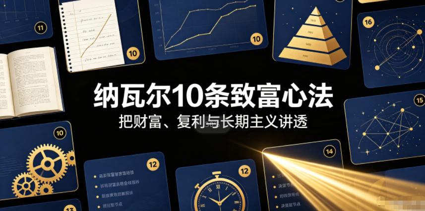 付费文章:纳瓦尔10条致富心法-休闲学社