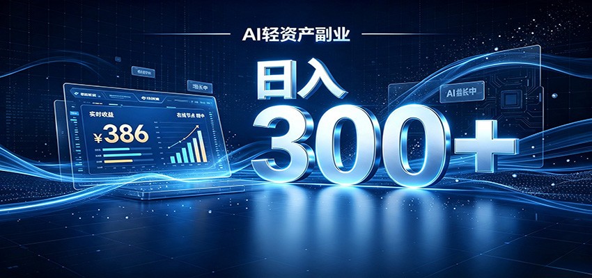 2026 AI轻资产风口，Token中转站小白可入局，日入300+-休闲学社