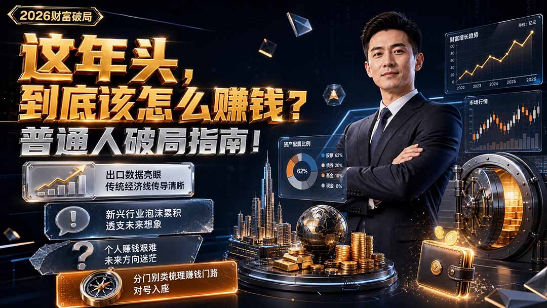 付费文章：这年头，到底该怎么赚钱？普通人破局指南！-休闲学社